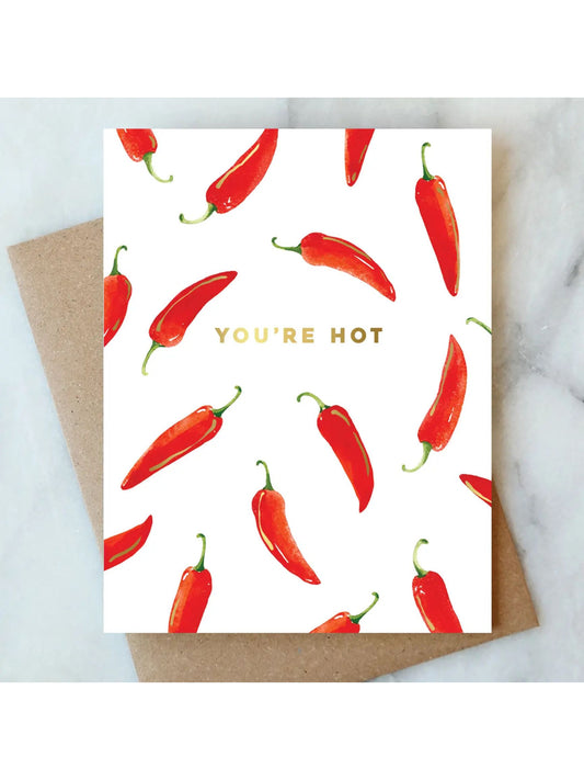 Hot Pepper Love Greeting Card