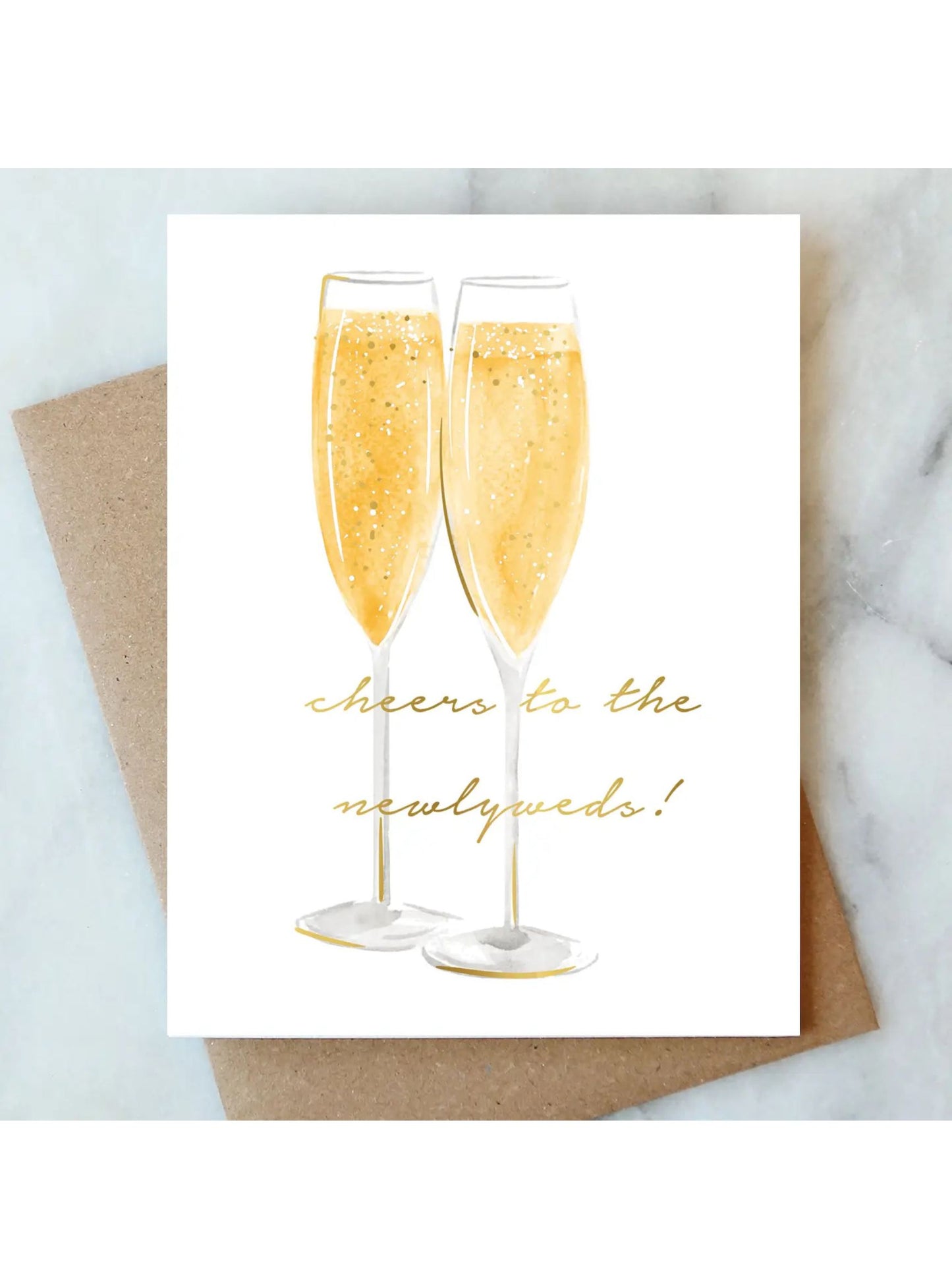 Newlyweds Cheers Greeting Card