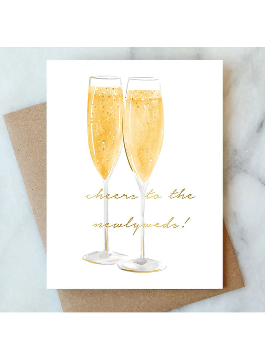 Newlyweds Cheers Greeting Card