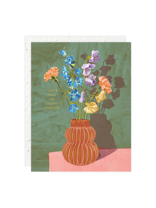 Sweet Days Vase - Love + Friendship Card