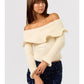Off The Shoulder Wire Sweater Top