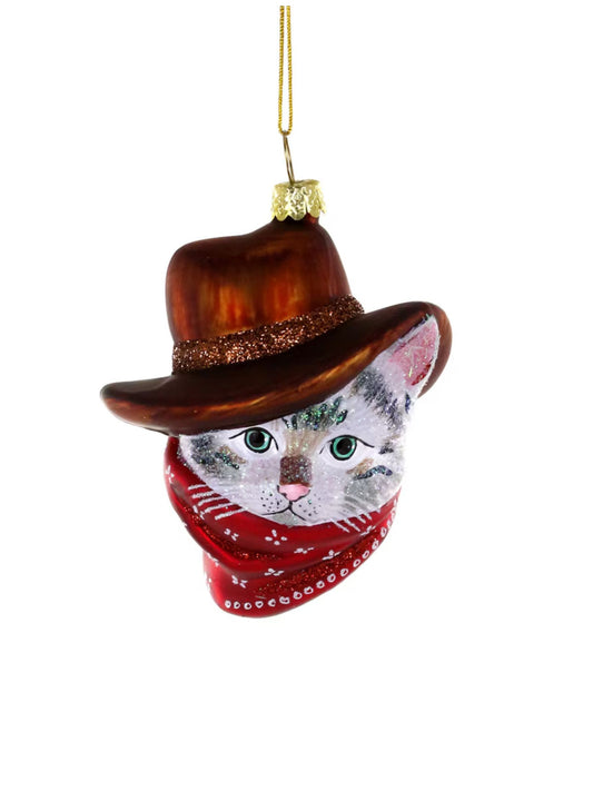 Cowboy Kitty Ornament