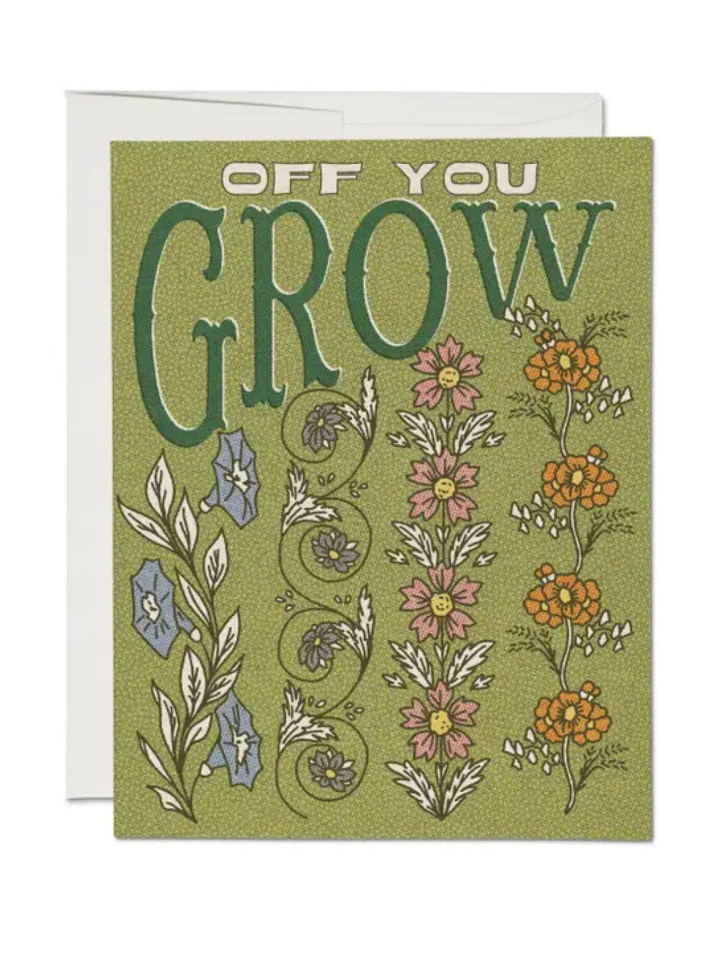 Off You Grow greeting card