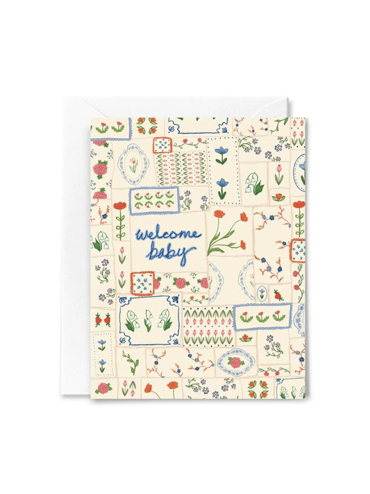 Welcome Baby Quilt Card