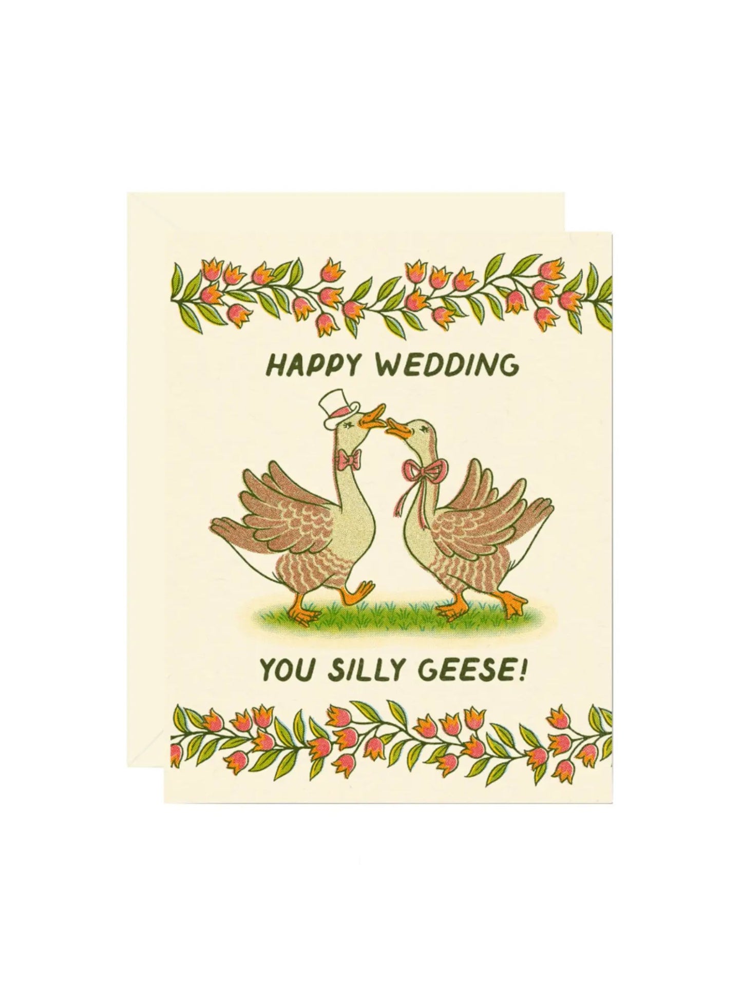 Silly Geese Wedding Card