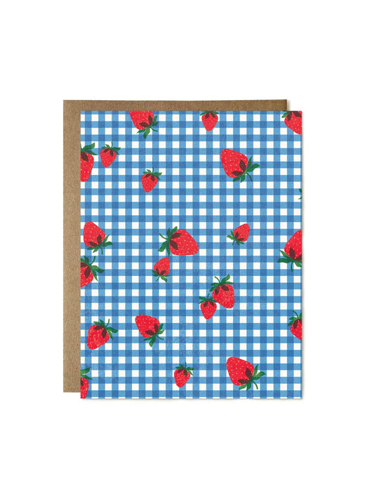 Strawberry Picnic Card