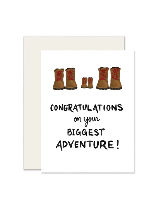 Biggest Adventure Baby Shower Card