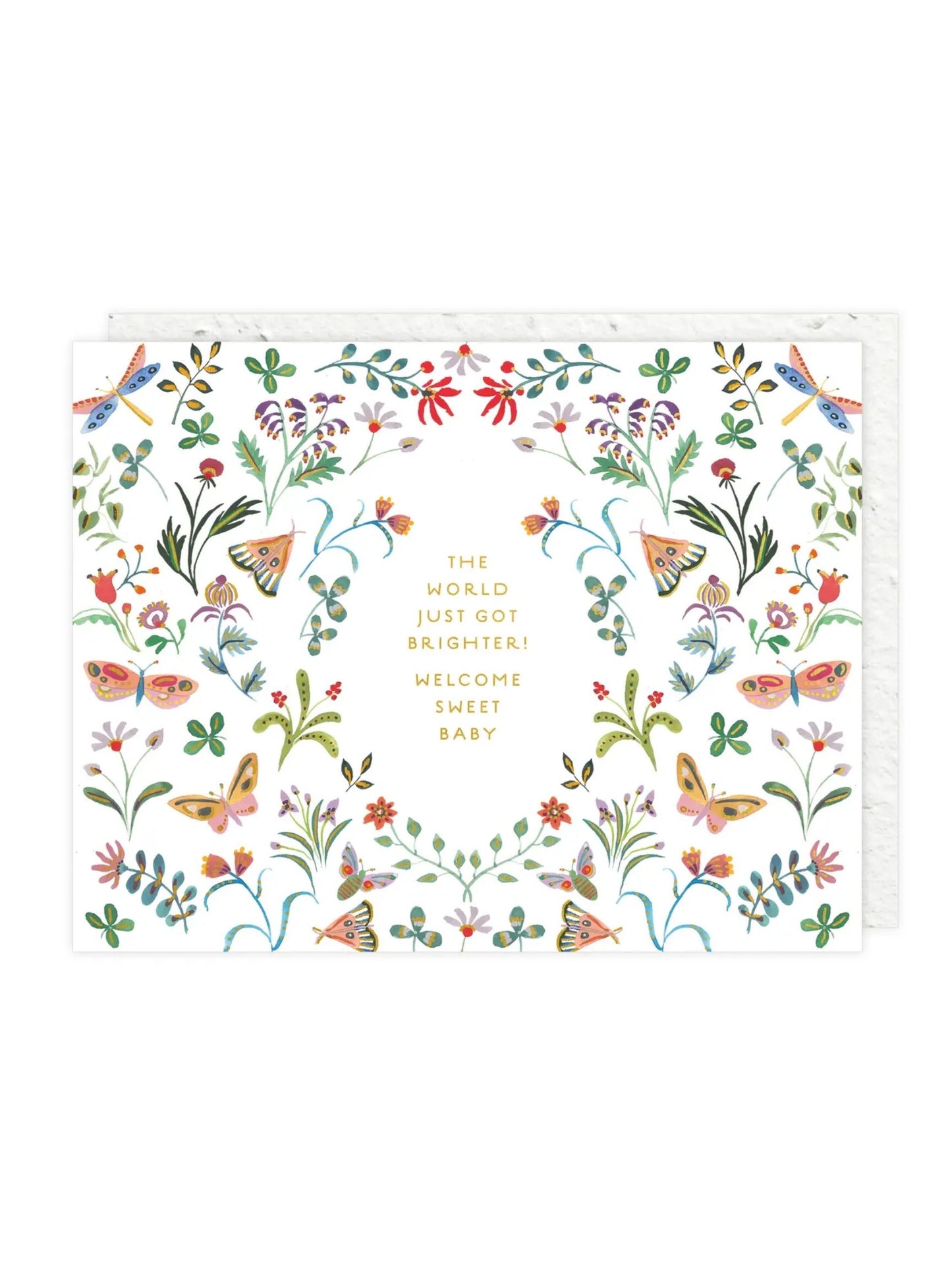 Butterfly Garden - Baby Card