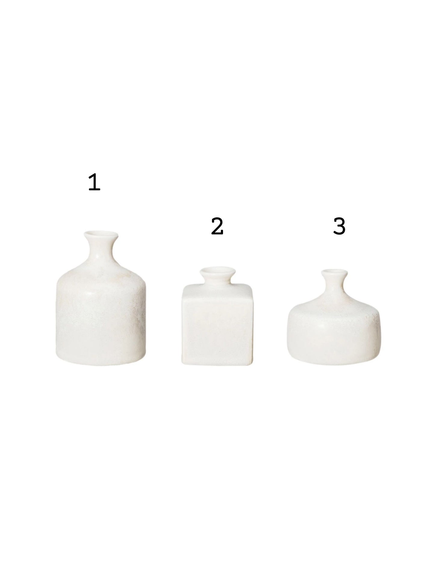 Neutral Stoneware Vases