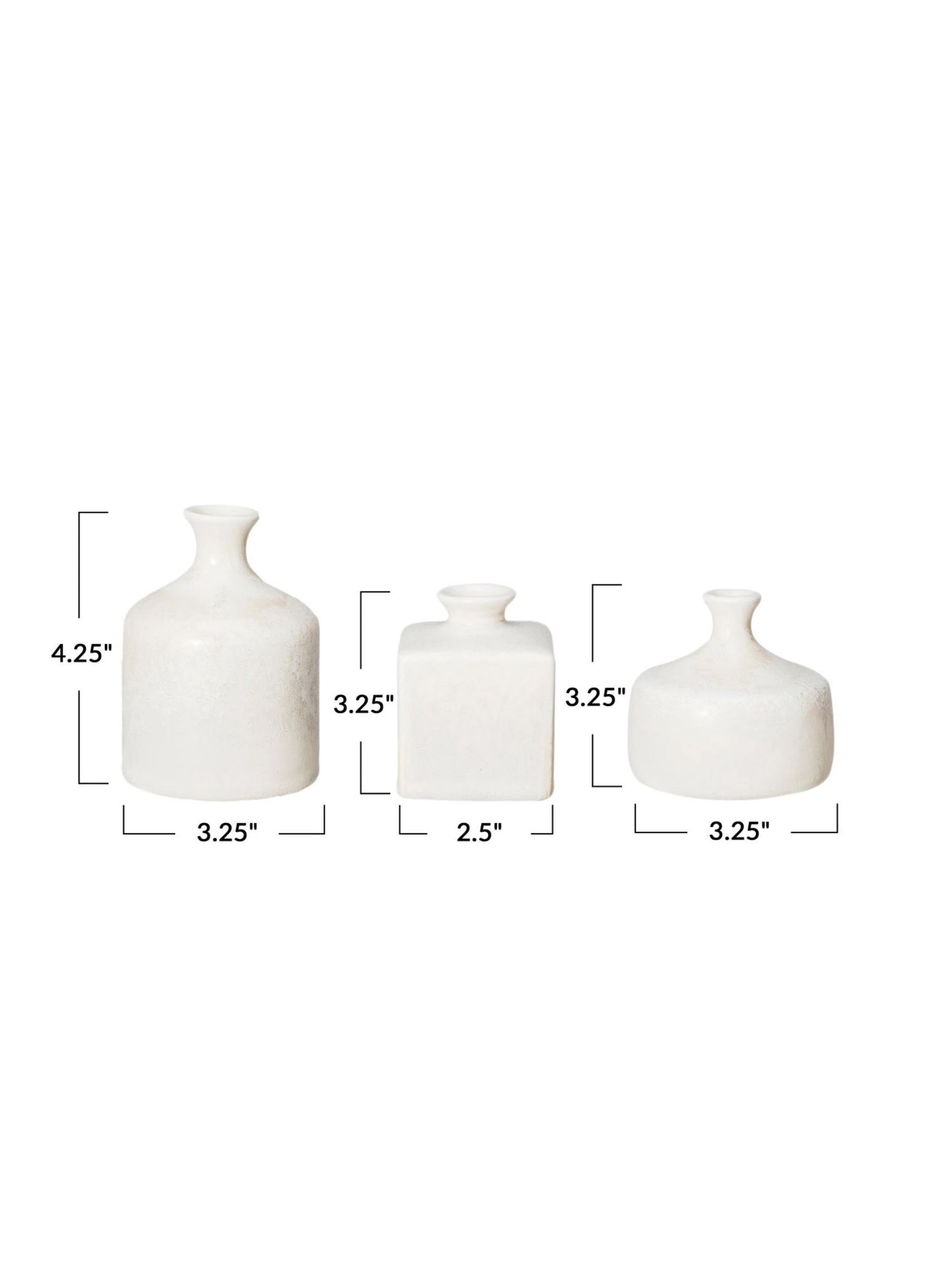 Neutral Stoneware Vases