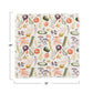 Cotton Printed Napkins w/ Vegetable Pattern & Fringe