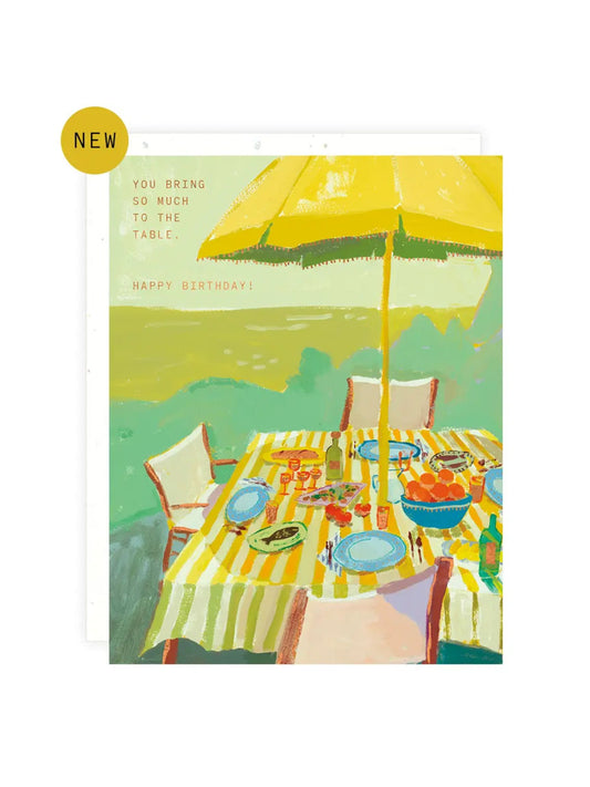 Table - Birthday Card