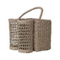 Hand-Woven Seagrass Basket with Handle - Pick Up Only