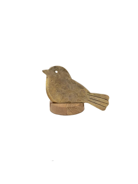 Hand-Forged Metal Bird Shaped Cheese Knife with Mango Wood Stand