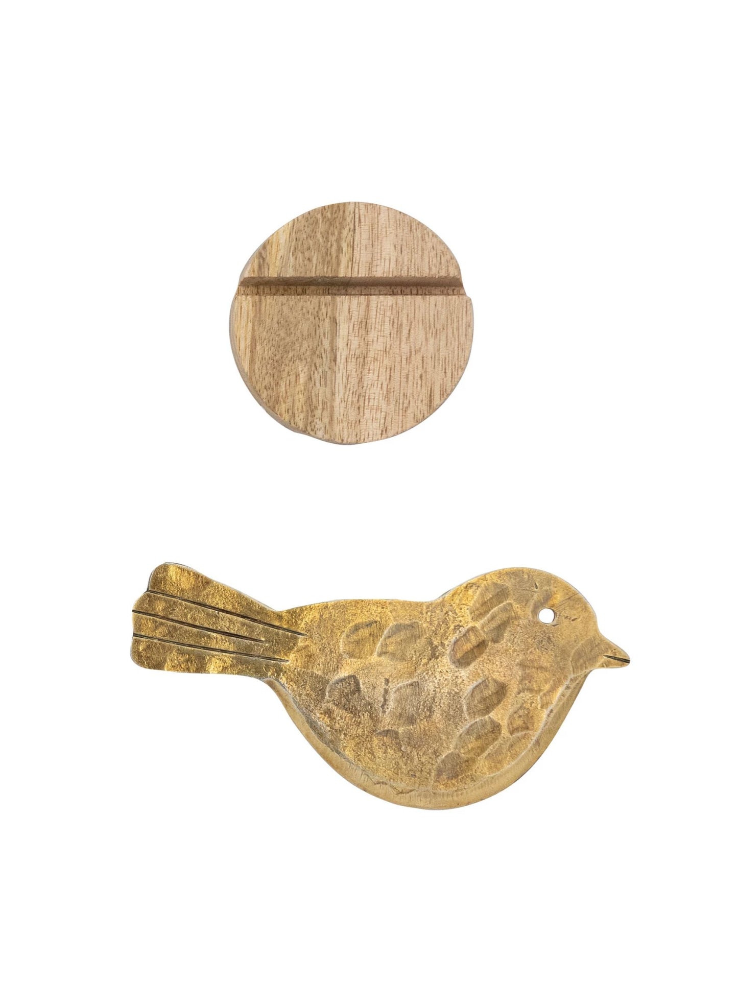 Hand-Forged Metal Bird Shaped Cheese Knife with Mango Wood Stand