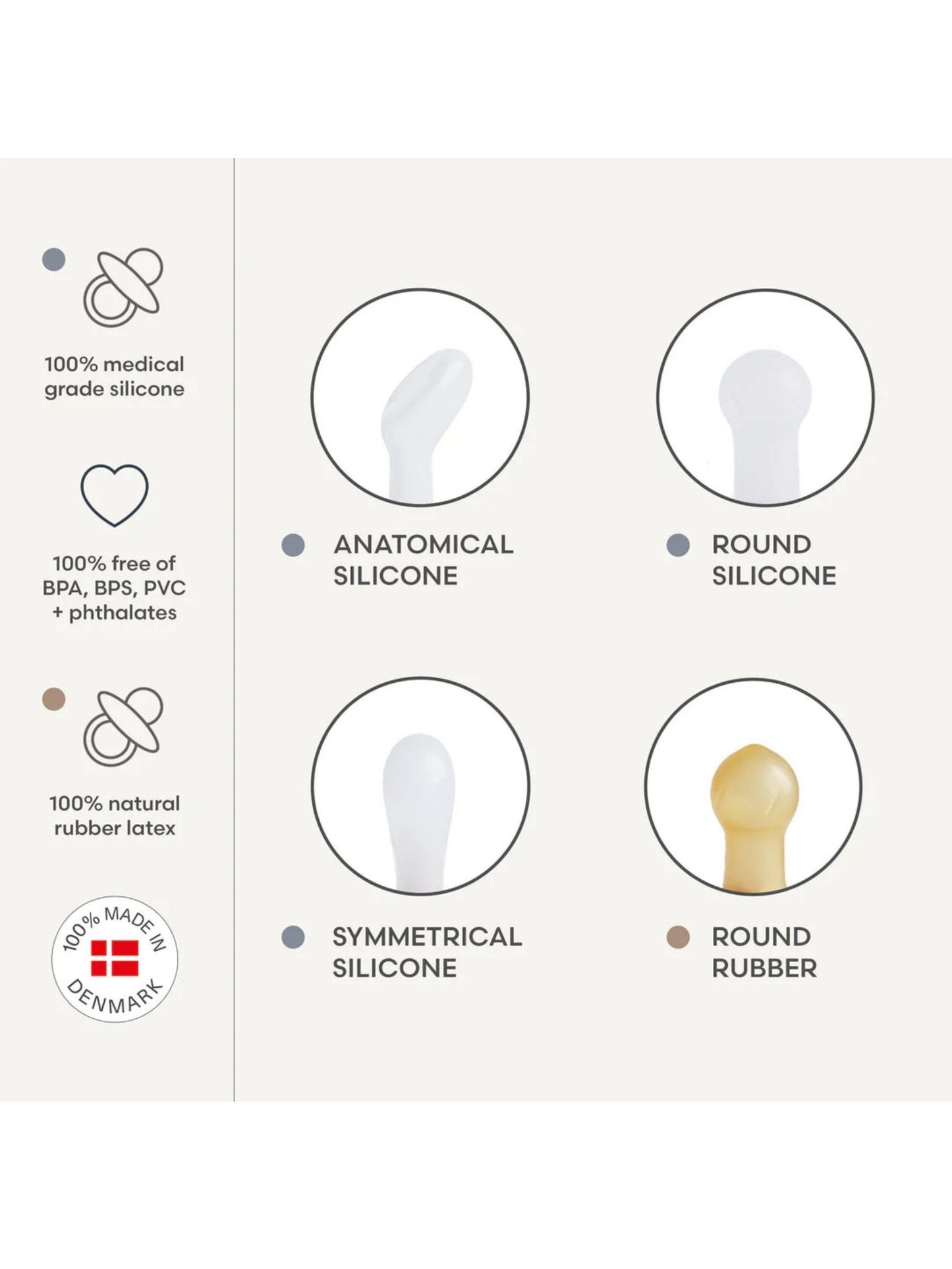 FRIGG Baby's First Pacifier Moonlight Sailing (Cream) 4-Pack