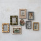 Handmade Marbled Resin Bobbin Photo Frame - 4x6 Photo
