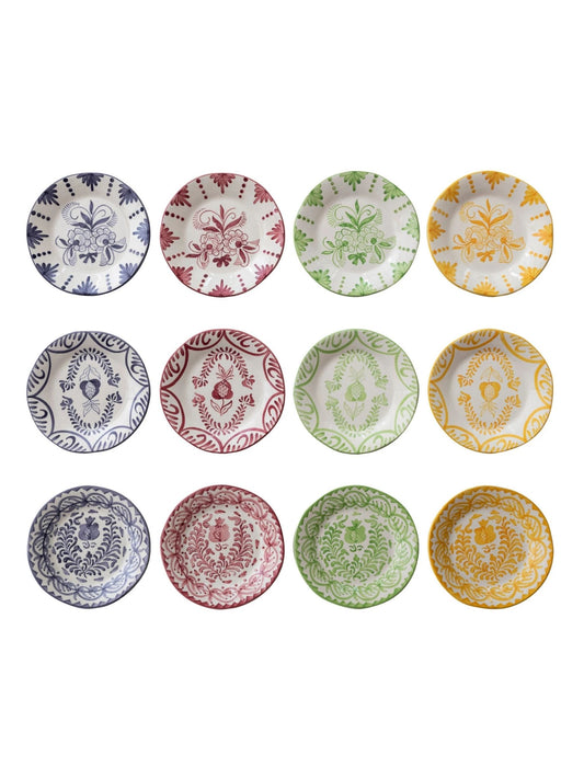 Hand-Painted Stoneware Plate