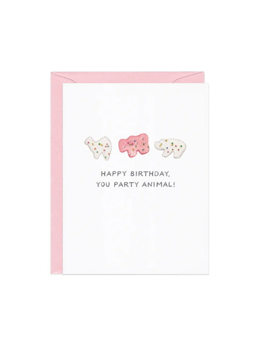 Party Animal (Cracker) — Snack Food Pun Birthday Card