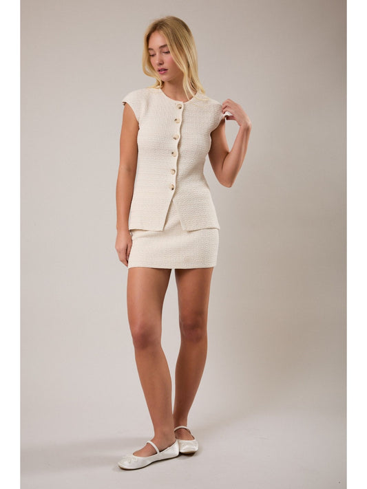 Sofia Low Waist Sweater Mini Skirt