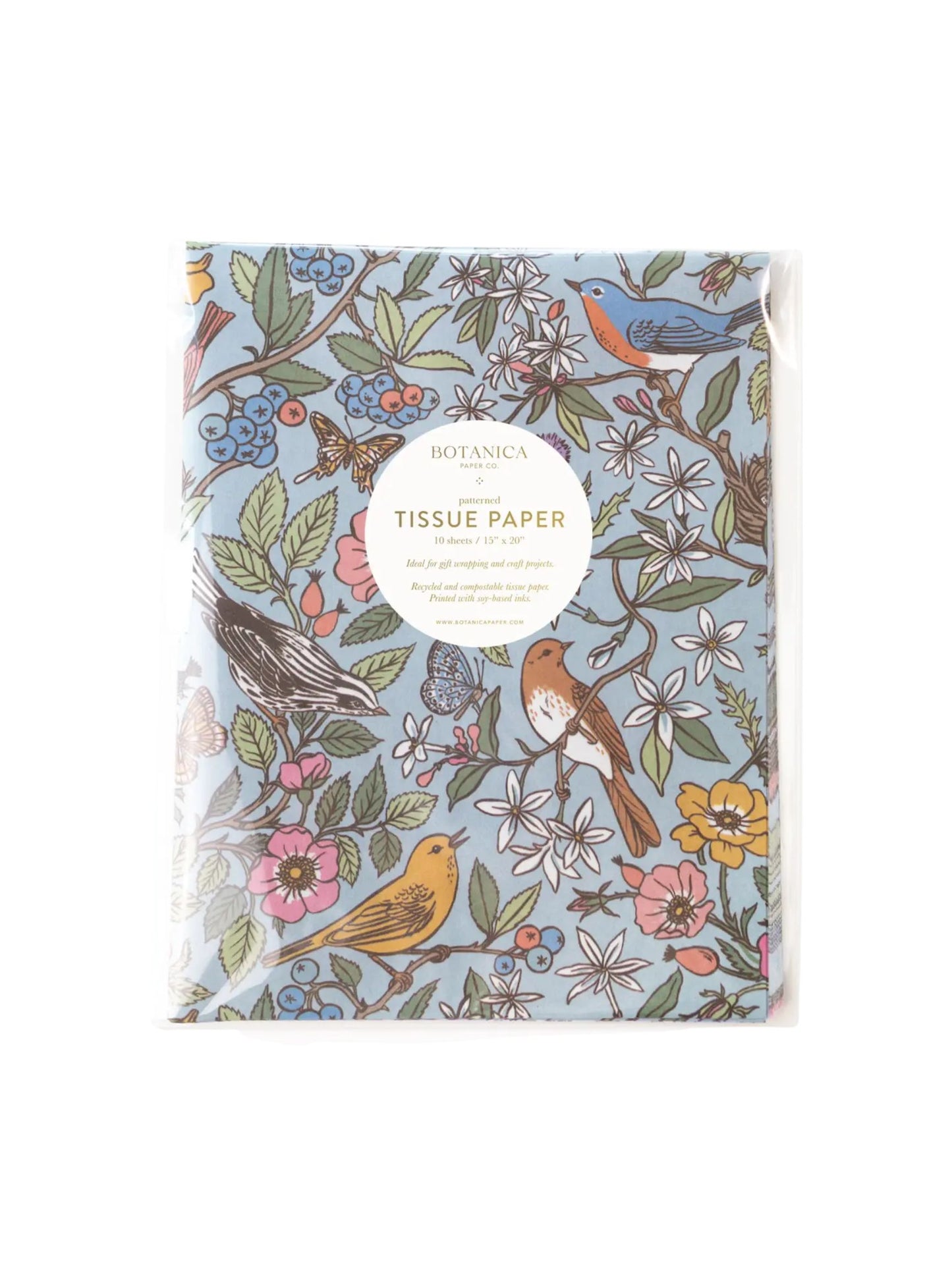 Songbirds Tissue Paper (10 sheets)