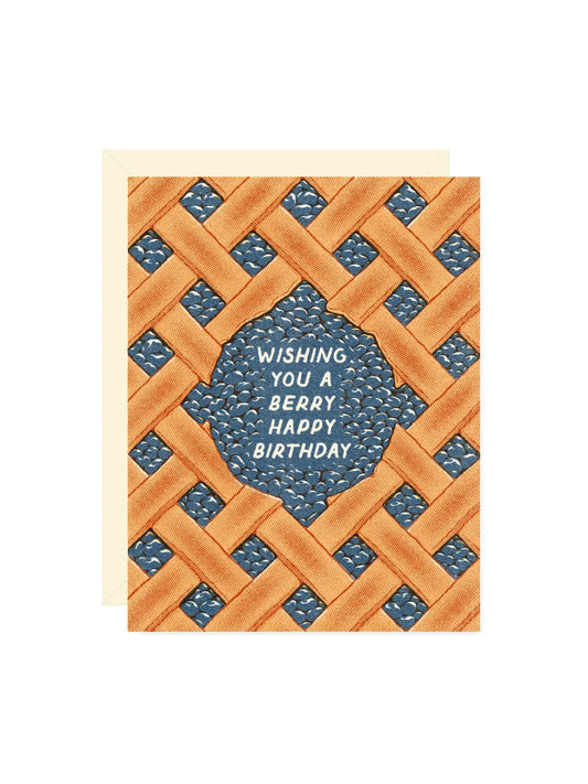 Blueberry Pie Birthday Card