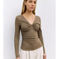 Twist Top V-Neck