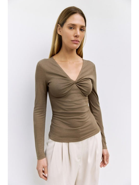 Twist Top V-Neck