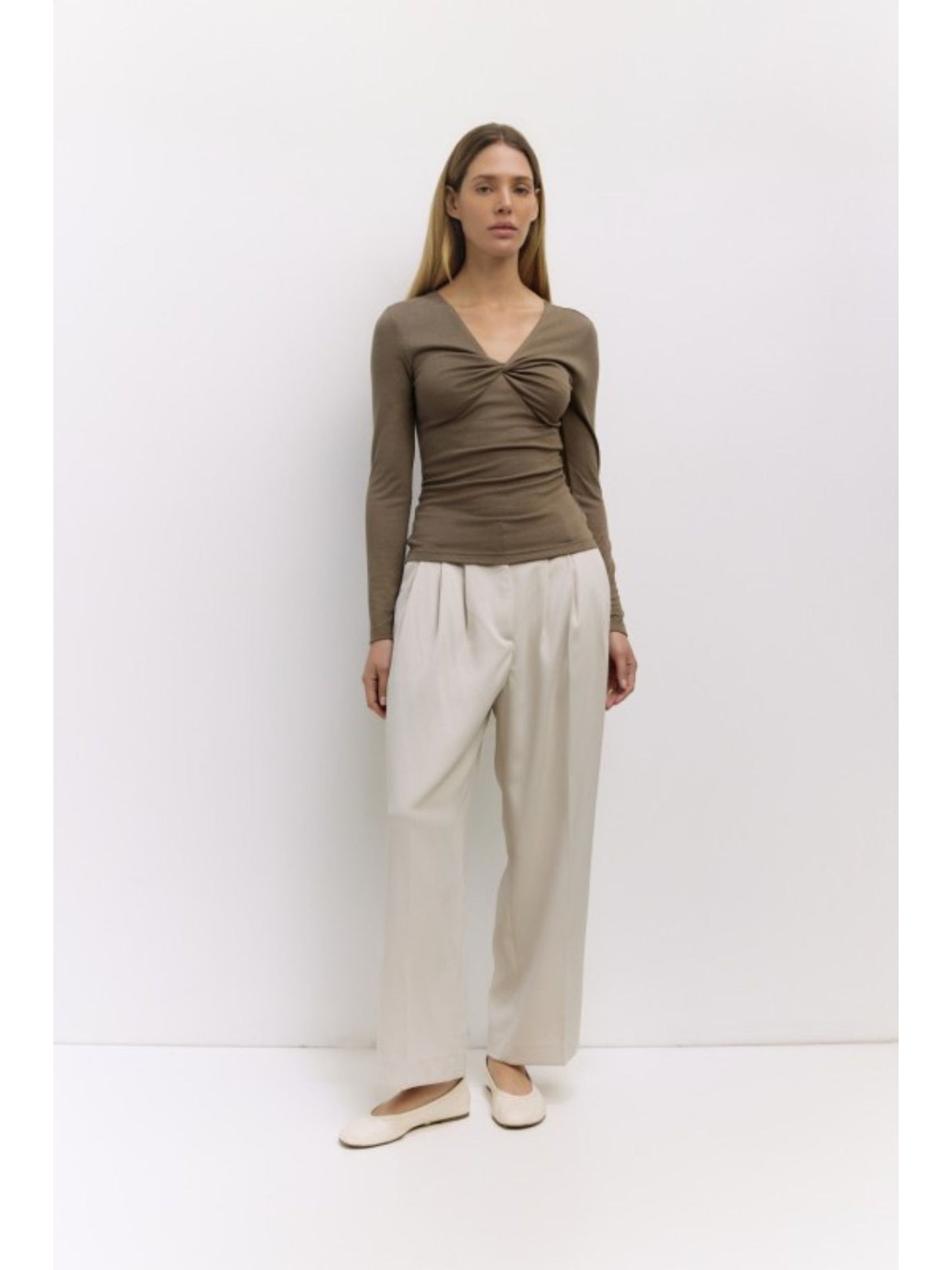 Twist Top V-Neck