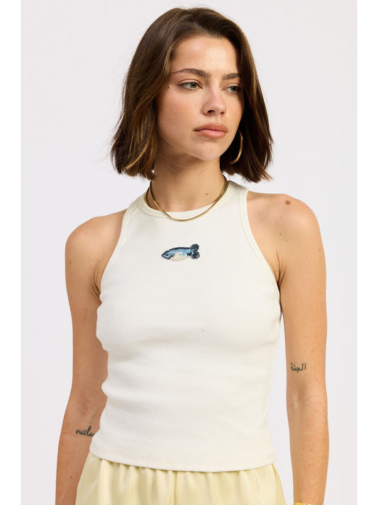 Beaded Fish Tank Top