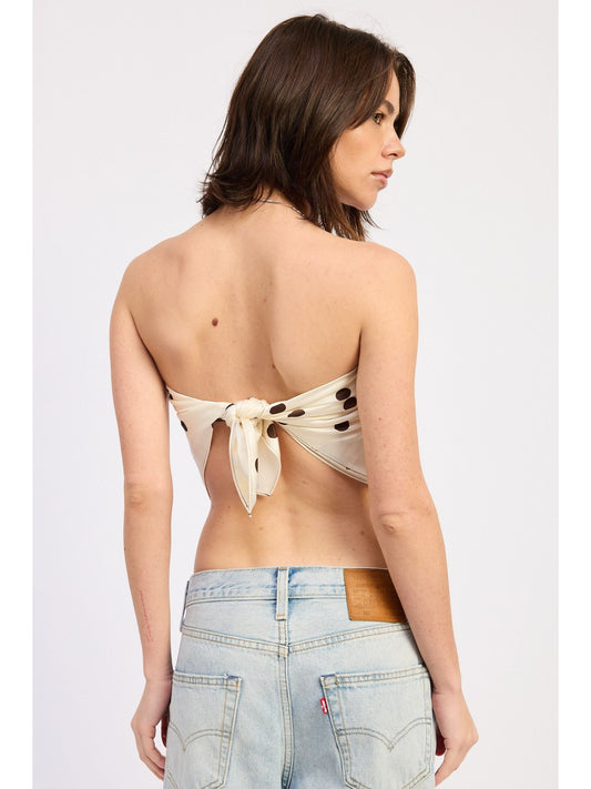 Polkadot Scarf Top