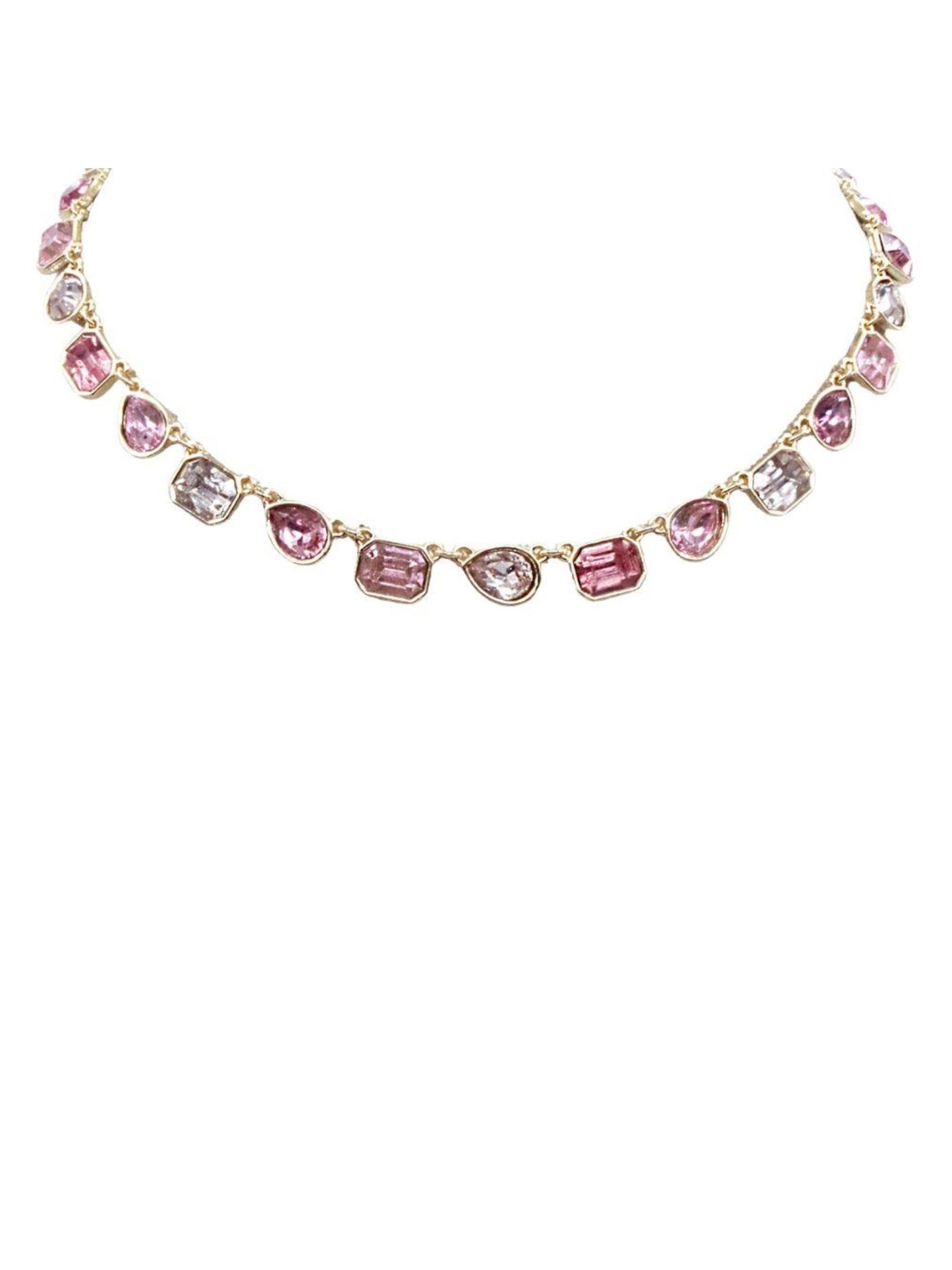 Crystal Color Stone Necklace