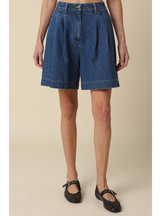 Jade Denim Bermuda Shorts
