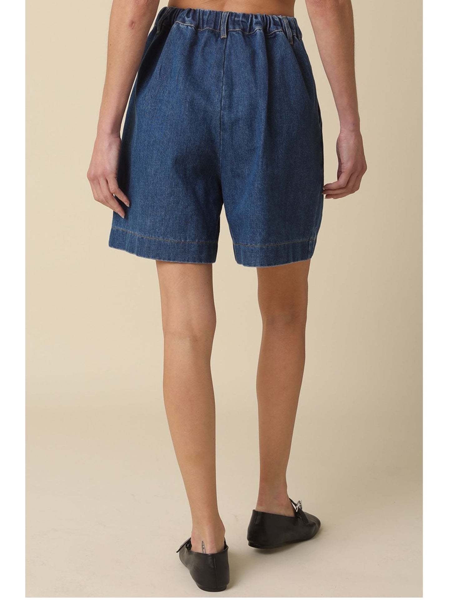 Jade Denim Bermuda Shorts