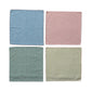 Woven Cotton Striped Napkins w/ Stitched Colored Trim