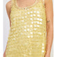 Mini Mesh Sleeveless Sequin Dress