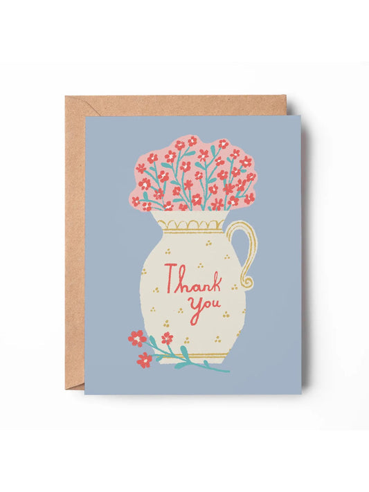 Thank You Bouquet of Flowers Gratitude Card