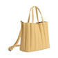 Adela Recycled Vegan Leather Tote Bag - Yellow
