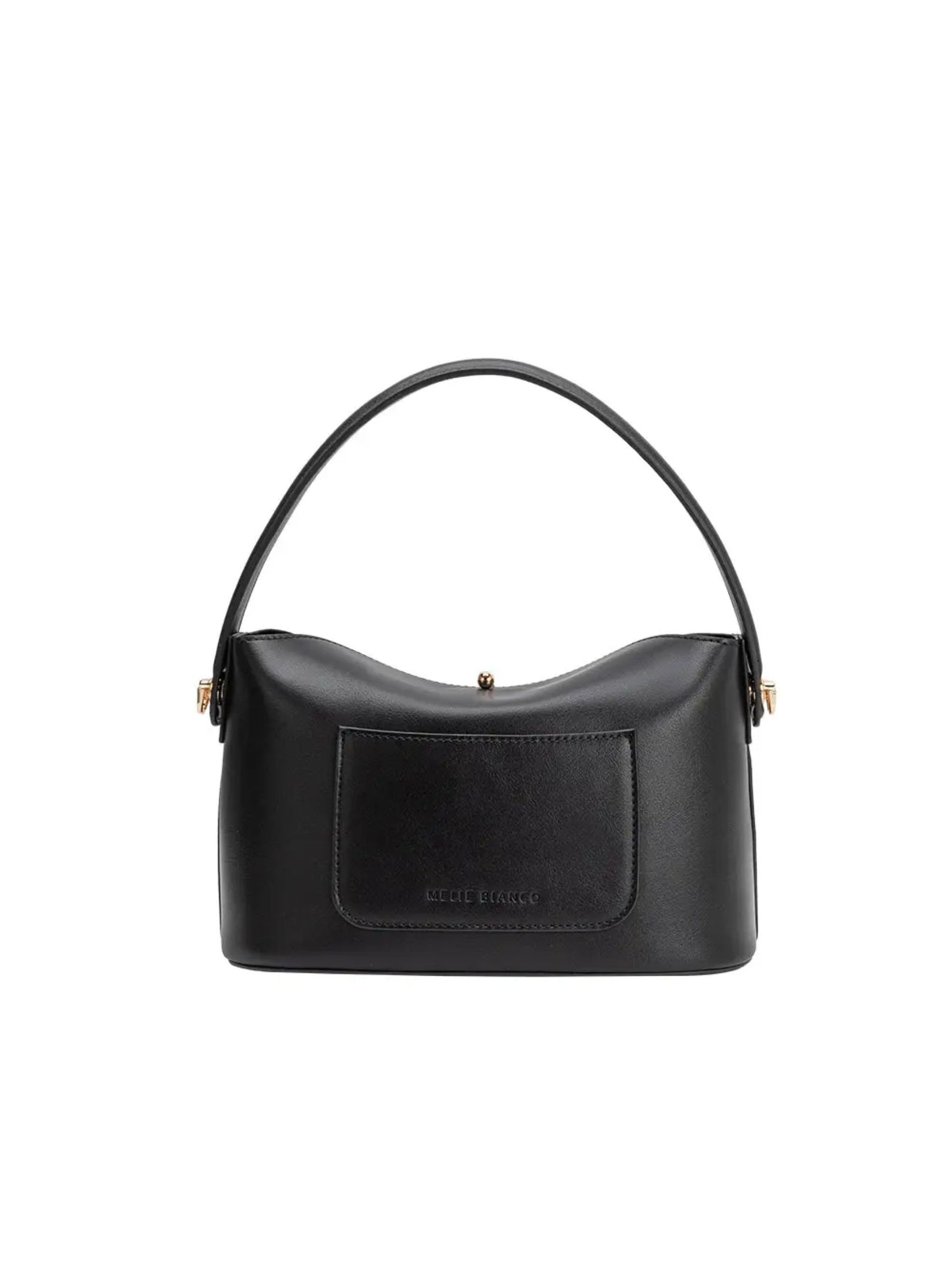 Lana Recycled Vegan Leather Crossbody Bag - Black