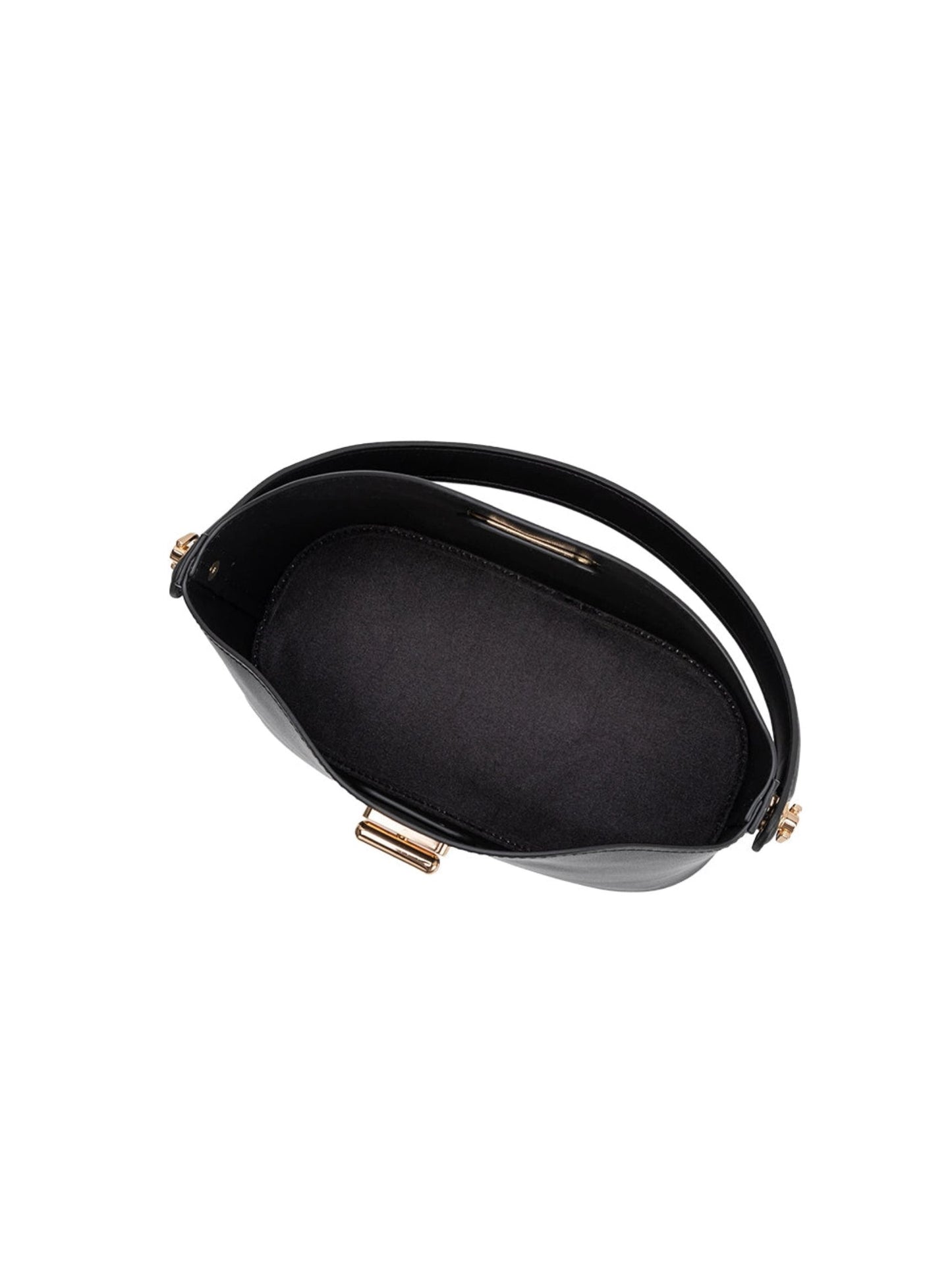 Lana Recycled Vegan Leather Crossbody Bag - Black