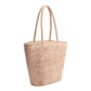 Sandy Straw Vegan Tote Bag - Blush