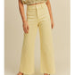 Franny Straight Wide Leg Pants - Banana
