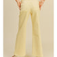 Franny Straight Wide Leg Pants - Banana