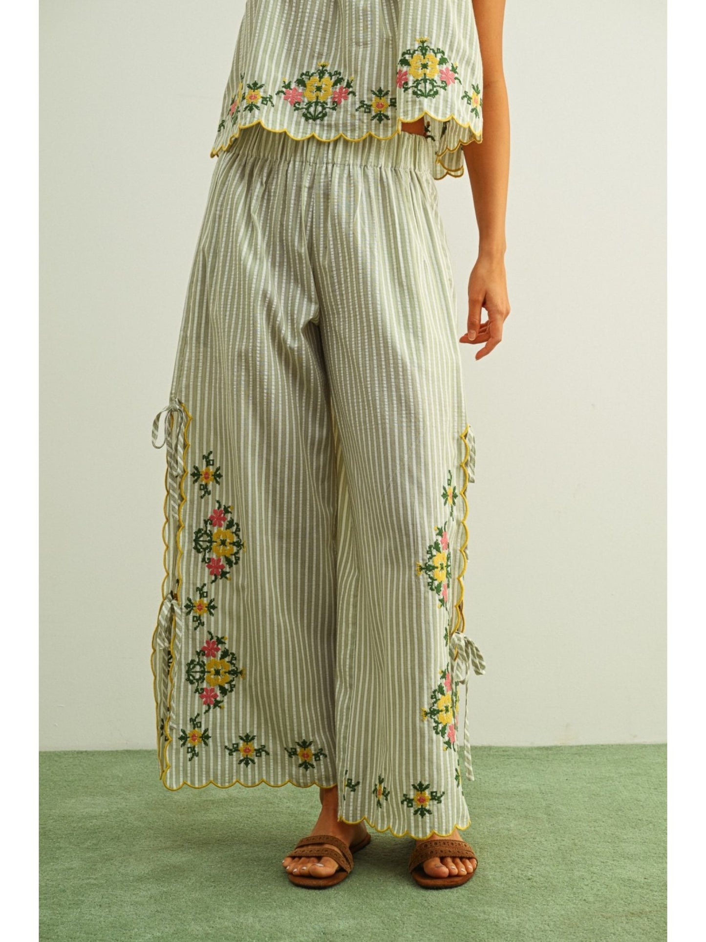 The Aster Embroidered Pant