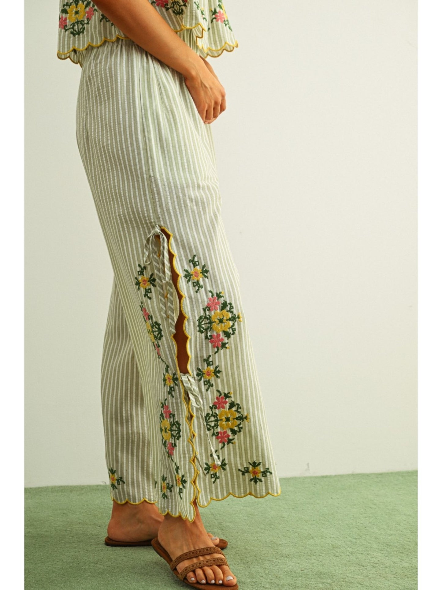 The Aster Embroidered Pant