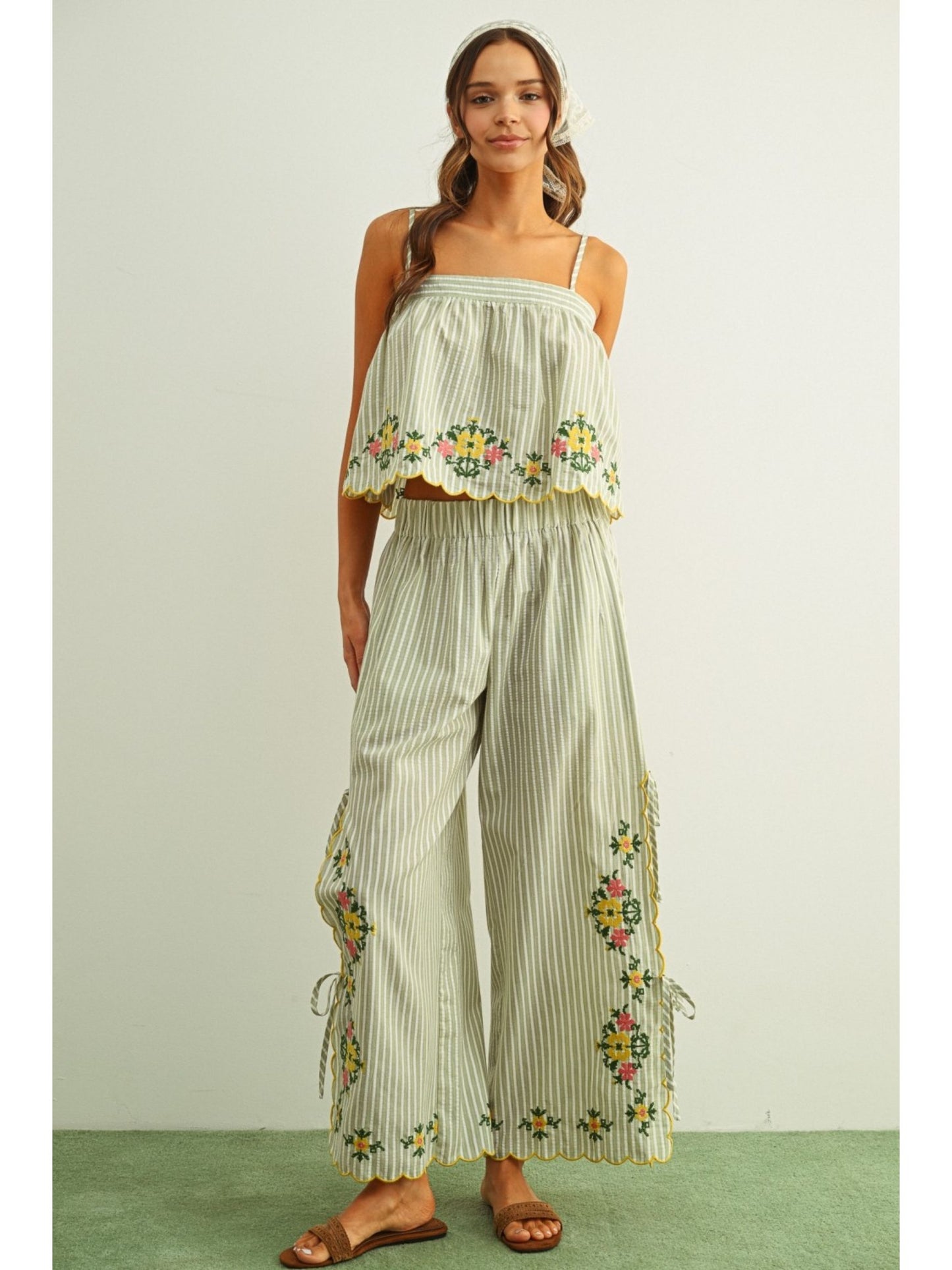 The Aster Embroidered Pant