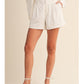 Linen Pleated Basic Shorts