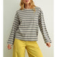 Multi Color Stripe Long Sleeve Top