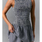Boat Neck Gingham Romper