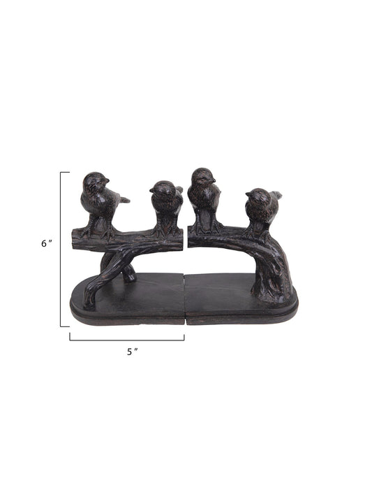 Birds on a Branch Bookends